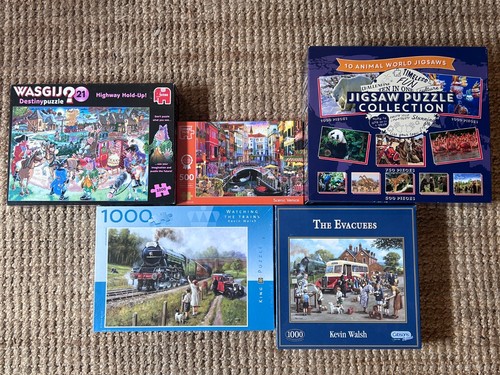 Job lot jigsaw puzzles - lot, 14