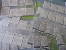 4 PART SETS OF 'GODFREY PHILIPS'  CIGARETTE CARDS IN PLASTIC SLEEVES - -