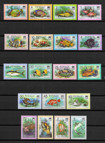Tuvalu 1979 fishes 1st - tuvalu, series