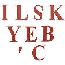 Letters LARGE 250mm Tall INITIAL Name TV Stage Prop Art Project  ref 105