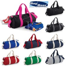 Bagbase SHOULDER BAG VARSITY BARREL BAG Duffle Bag Travel Sports Gym Bag Holdall
