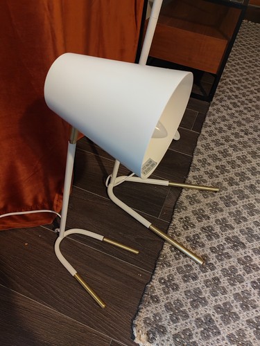Dwell table lamp white with - white,