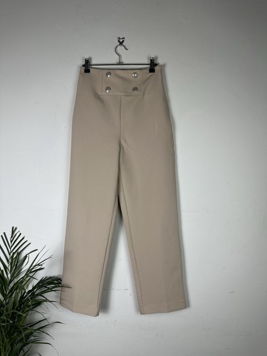 Zara beige high waisted - high,