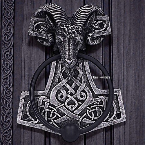 Thors hammer door knocker - thors,
