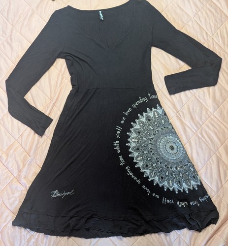 Desigual black neck long - desigual,