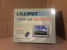 Lilliput 619GL-70NP/C 7” color LCD Monitor/VGA w power, cables remote, BOXED