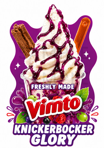 Ice cream sticker - , vimto