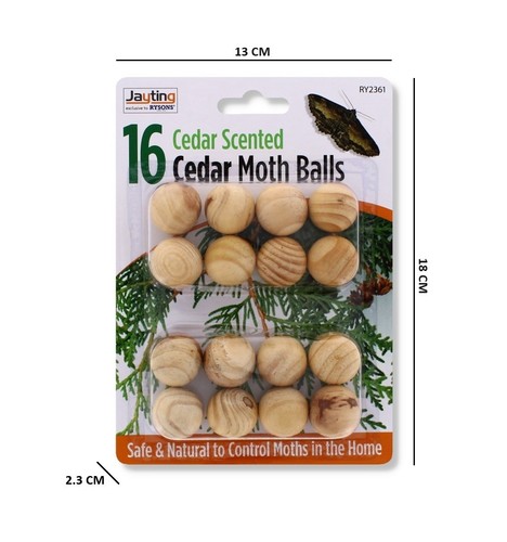 Pack wooden moth balls - wooden,