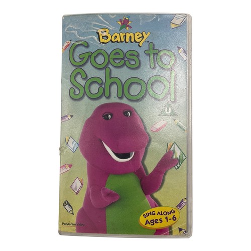 Barney goes school vhs - school,