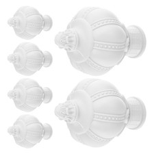 6 Pcs Window Drapery Rod End
