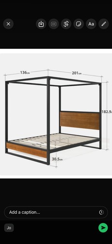 Four poster bed - -, 5ft