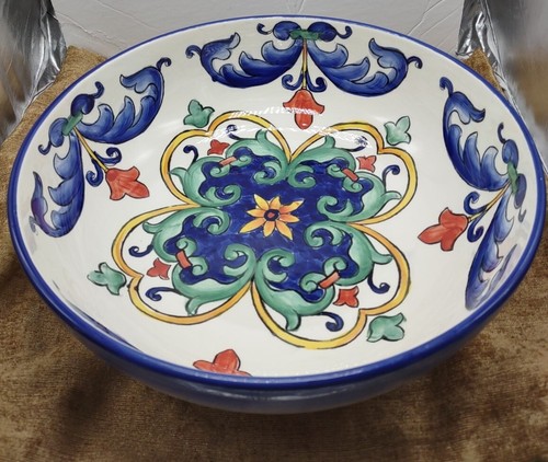 Lrg antique hand painted - 11"antique,