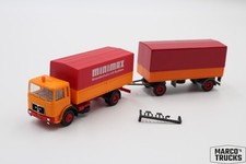 Herpa MAN F8 flatbed/curtain