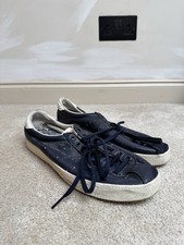 ADIDAS *LACOMBE* (BD7608) NAVY WHITE MENS LEATHER TRAINERS UK 10