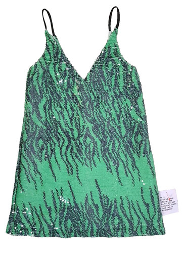 Asos design zebra sequin mini - design,
