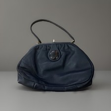 Vintage 1960s black leather