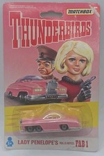 Matchbox Thunderbirds Fab 1 Lady Penelope's Pink Rolls Royce 1993 Diecast Car