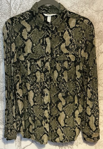 Khaki green snakeskin - green,