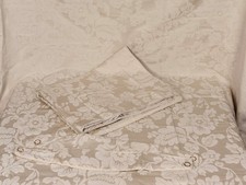 M&S cotton Damask cream lined