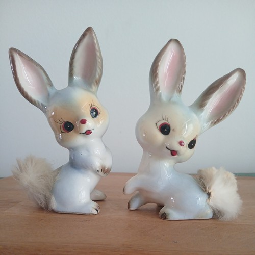 Vintage ceramic foreign bunny - ceramic,