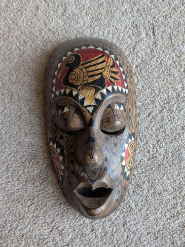 Tribal mask african wood - mask,