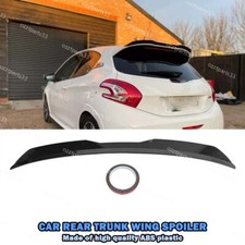 For Peugeot 208 308 Hatch Estate Glossy Rear Roof Trunk Wing Spoiler  Lip UO
