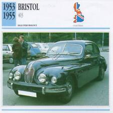 1953-1955 BRISTOL 403 Classic Car Photo/Info Maxi Card