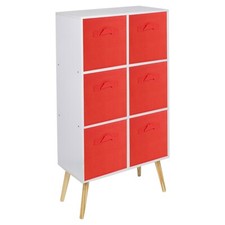 6 Cube Wooden Bookcase