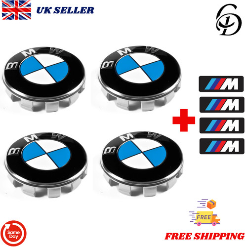 Bmw wheel centre caps - 4x,