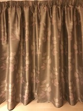 PAIR OF DUNELM MILL FULLY LINED LUXURY CURTAINS 162cmx153cm (HEMS OF 40cm)