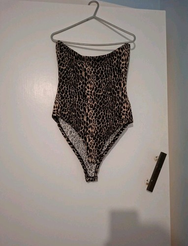 Leopard print strapless - leopard,