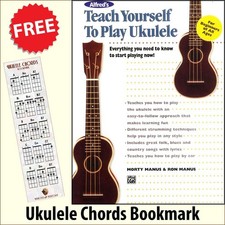Teach Yourself To Play Ukulele Method Music Book plus Ukulele Chords Bookmark