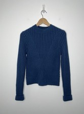 Miss Selfridge Blue Rib Knit