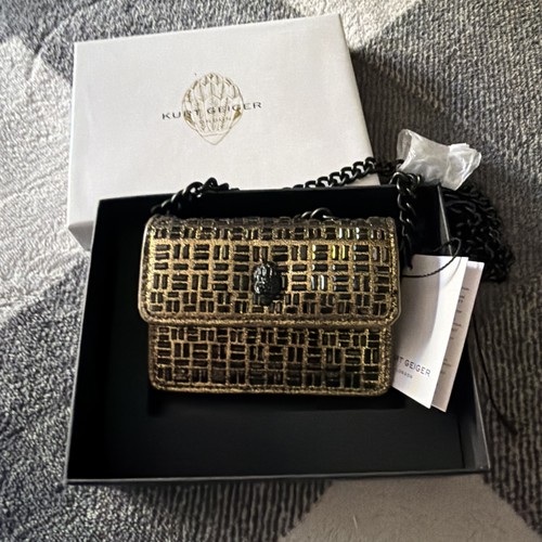 Kurt geiger gold black - kurt,