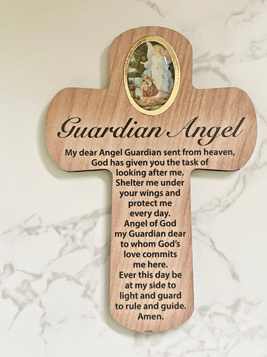 Guardian angel wooden - angel,