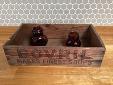 Vintage wooden bovril - wooden, box
