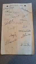 1940s Original Sheffield Wednesday Team Autographs. 