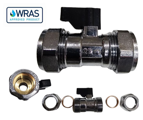 Isolating valve 15mm 22mm - or,