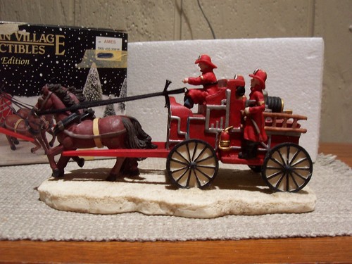 Old towne horse drawn fire - old,