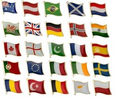 NATIONAL COUNTRY FLAG LAPEL / PIN BADGE HIGH QUALITY  ****OVER 100 COUNTRIES****