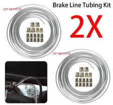 2Pcs 1/4”OD Brake Line 25ft