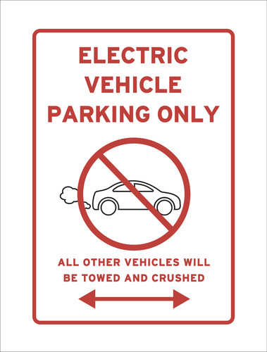 Electric vehicles only parking - only,