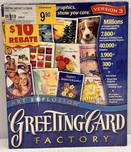 Art explosion greeting - art, card