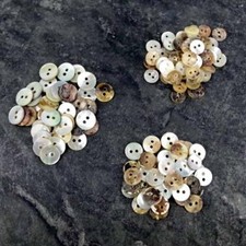 Mother of Pearl buttons, Ivory