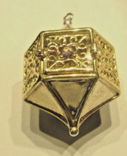 STERLING SILVER GOLD PLATED FILIGREE INCENSE BURNER STYLE PENDANT KIT HEATH