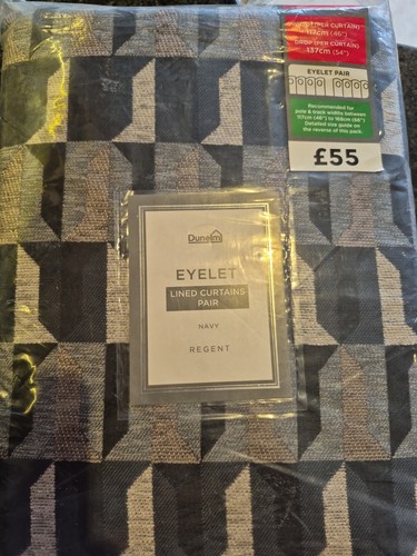 Dunelm eyelet lined curtain - dunelm,