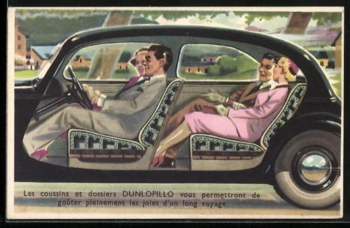 Advertising dunlopillo car - ak,