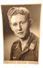 German WW2 Period Military RPPC 5.5 x 3.5 Solider in Uniform unposted 1945