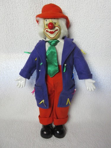 Standing clown doll figure - clown,