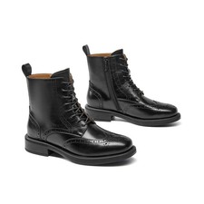 BEAU TODAY Wingtip Ankle Boots
